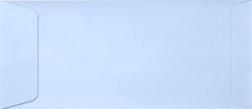 LUXPaper #10 Policy Business Envelopes | Peel & Press | 4 1/8" x 9 1/2" | Baby Blue | 80lb. Text | 250 Qty - color: Baby Blue, size: 250 Qty