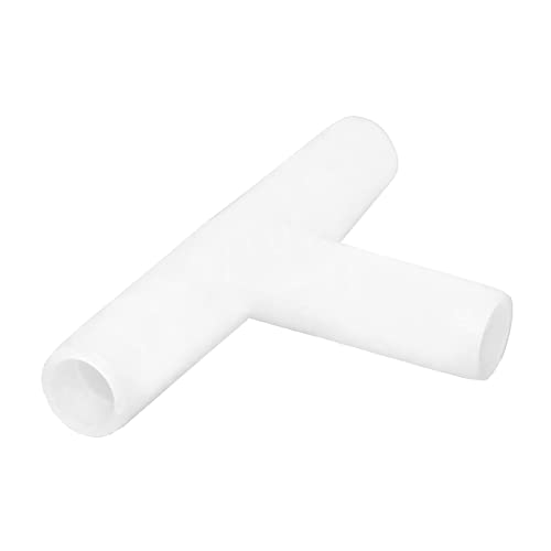 Plastic 1/8" ID Hose Barb Fittings, Equal Barbed Tee Pipe Connectors 3 Way Joint Splicer Mender Union Adapter for Boat Aquarium (Pack of 6) - size: 1/8 Inch