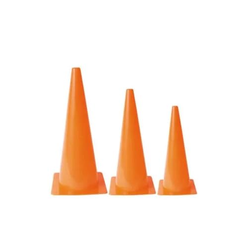 Palos Sports - High Visibility, Orange Molded Plastic Cones, Lightweight and Easy to Stack, for Markers and Activities, School Equipment - size: 9 Inches (50 Pack)