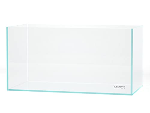 90P 44 Gallon Rimless Low Iron Glass Aquarium Tank, 35.4" L x 17.7" W x 17.7" H, 10mm Ultra Clear Fish Tank with EVA Leveling Mat - size: 44Gal W35.4×D17.7×H17.7 in(90x45x45cm)