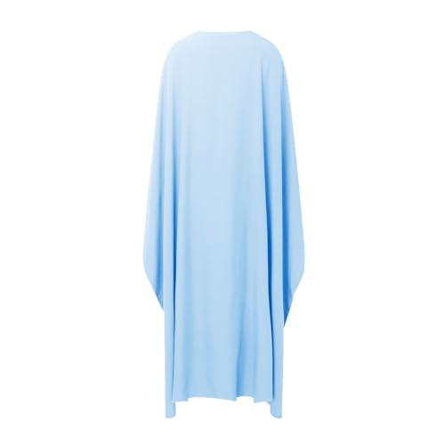 Muslim Dresses for Women One-Piece Long Sleeve Islamic Prayer Dress O Neck Slim Fit Islamic Evening Gown - color: Blue, size: XX-Large