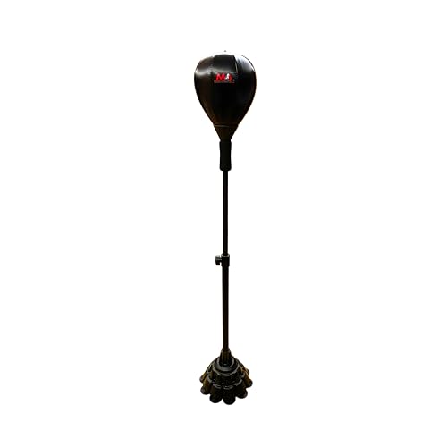 Boxing Bag with Stand, Standing Punching Bag, Adjustable Height Freestanding Speed Ball for MMA, Kickboxing, Muay Thai & Martial Arts for Training Reflexes, Timing and Fitness from Home/Gym