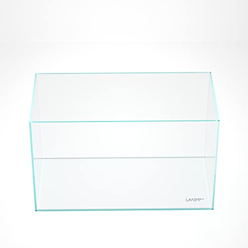 60P 16 Gallon Rimless Low Iron Glass Aquarium Tank, 23.6" L x 11.8" W x 14.2" H, 6mm Ultra Clear Fish Tank with Nano Foam Leveling Mat - size: 16Gal W23.6×D11.8×H14.2 in(60x30x36cm)