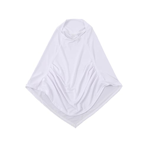 LMVERNA Ready To Wear Hijab for Women Muslim Instant Turban Soft Scarf for Prayer Long Hijabs - color: White