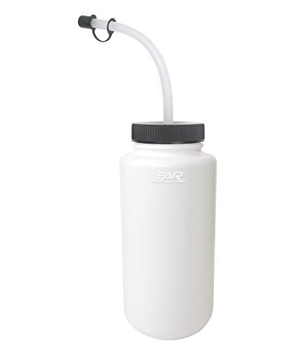 A&R Sports Water Bottle - color: WHITE, style: CURVED STRAW