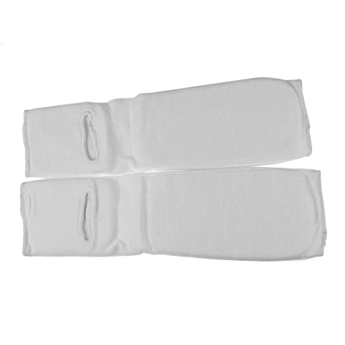 harayaa 2 Pieces Shin Instep Guards Shin Instep Protector Muay Thai Taekwondo Leg Pads Foot Guard with Thick Sponge Padding Non-Slip Rubber Material Suitable