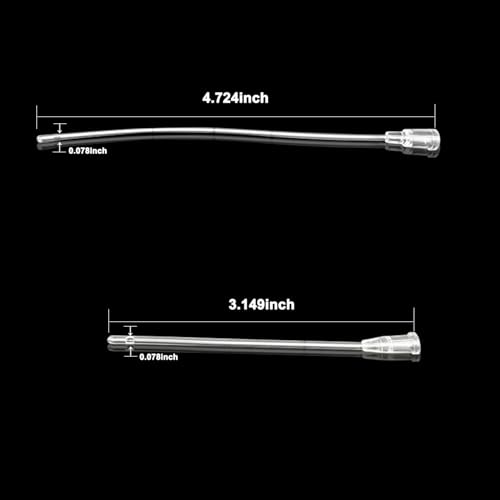 Small Animal Feeding Tube, Puppy Stomach Tube & Kittens NG Tube Kit | For Newborn Pets, Young Birds, Neonatal. Set of 10 Tubes + 1 Syringe. - size: 3.1 in
