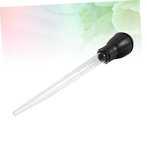 Happyyami Aquarium Manual Clean Pipette 50ml Fish Tank Cleaner Black Waste Removal Tool - color: Black, size: Size 3