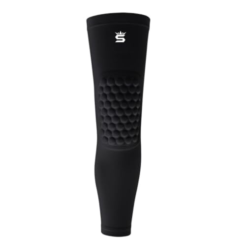 Wrestling Kneepad Leg Sleeve with Built-In Knee Pad – Compression Support, Non-Slip Fit – Youth & Adult Wrestling Gear - color: BLACK, size: YOUTH M-(70-85)lbs