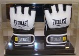 New Double UFC Glove Display Case | Baseball Display Case With Mirrored Back & Stand | UV Protection & Sturdy Base | Made of Crystal-Clear Acrylic