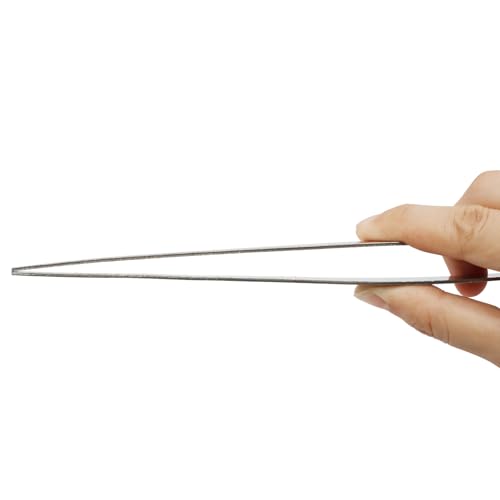 Hordion 2Pcs 11.7" Thumb Forceps Stainless Steel Hobby Tweezers | Blunt Serrated Tips Long tweezer - size: 11.7"