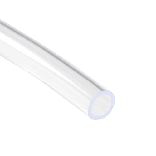 uxcell PVC Hose Tube, 6mm(0.23") ID x 8mm(0.31") OD 3 Meter 9.8ft Clear Vinyl Tubing, Plastic Flexible Water Pipe - size: 6x8mm