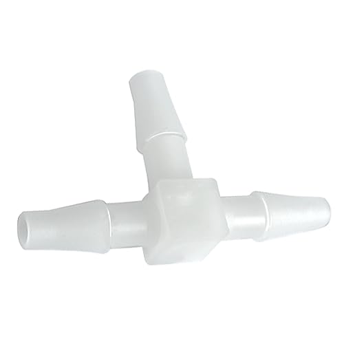 Plastic 1/4" ID Hose Barb Fittings, Equal Barbed Tee Pipe Connectors 3 Way Joint Splicer Mender Union Adapter for Boat Aquarium, Pack of 6 - size: 1/4 Inch