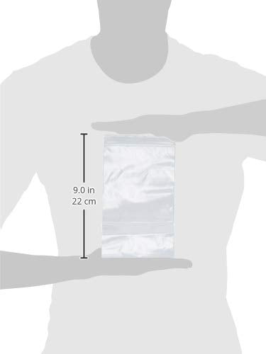 5 x 8 inches, 2Mil Clear Reclosable Zip Bags, case of 1,000 GPI Brand - size: 5" x 8"