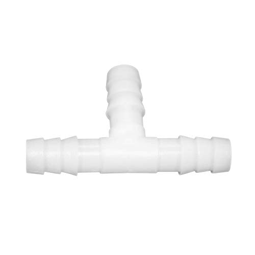Plastic 3/4" ID Hose Barb Fittings, Equal Barbed Tee Pipe Connectors 3 Way Joint Splicer Mender Union Adapter for Boat Aquarium, Pack of 3 - size: 3/4 Inch