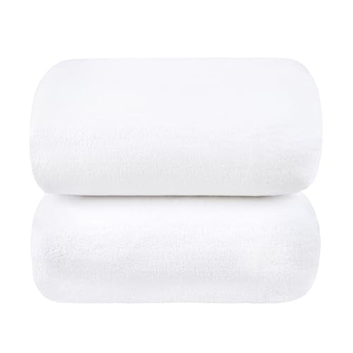 JML Microfiber Bath Towels, White, 35" x 70", 2 Pack - color: Microfiber White, size: 2 Pack (35 in x 70 in)