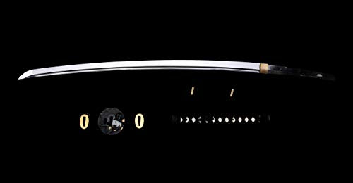 siwode Katana Handmade Full Tang Sharp, Alloy Tsuba Japanese Samurai Sword High Carbon Steel 1060,T10 1095, 40-Inch - color: fan
