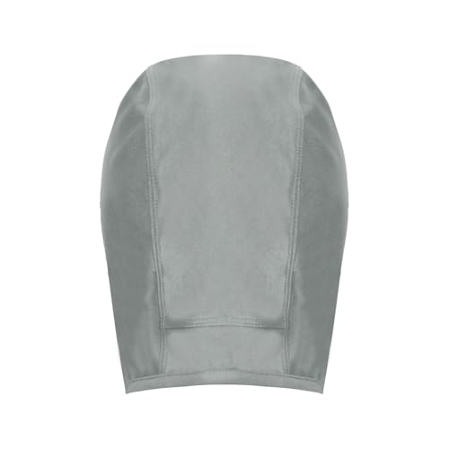 iiniim Wrestling Hair Cover Cap Grappling Hair Cap Black Full Cover Wrestling Headgear with Chin and Open Ears for Judo - color: Grey