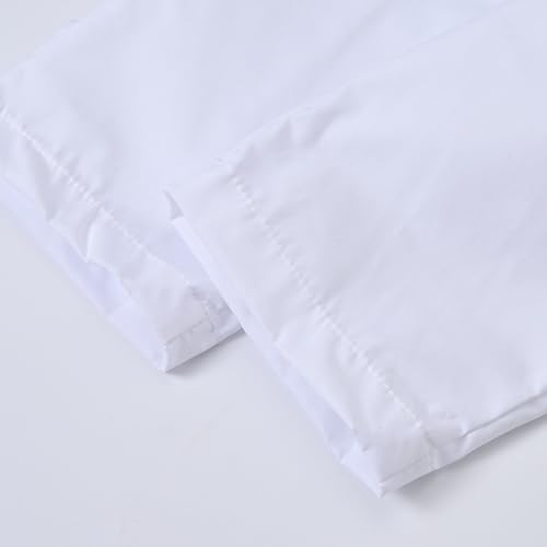 Boys Muslim Thobe Islamic Clothing Kids Muslim Prayer Clothes for Boys Eid Outfit Toddler Kaftan Ramadan Shirt Pants - color: White, size: 9-10 Years