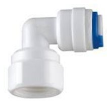 1/4" Push Fit Tube x1/4"Thread Female Elbow Quick Connector Tube Fittings for RO Water Reverse Osmosis Pure Filter System(Pack of 5)
