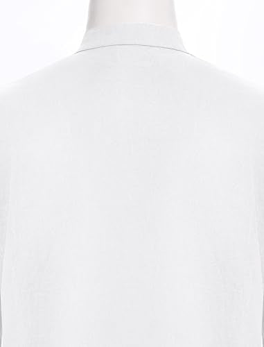 IDOPIP Mens Kaftan Thobe Long Sleeve Muslim Robe Gown Casual Henley Shirts Arab Islamic Abayas Middle East Ramadan Clothing - color: White, size: XX-Large