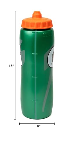 Gatorade 32 Oz Squeeze Water Sports Bottle - Value Pack of 6 - New Easy Grip Design for 2014