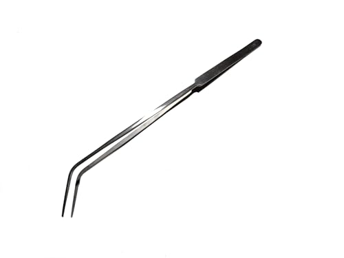 Aqua Pinsettes 16in Curved Aquascaping Aquarium Fish Tank Cleaning Tools Plant Trimming Tweezer