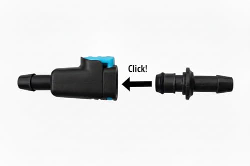 Quick Connect 2-Pack for Popular Hydration Bladders, Reservoirs. Fits 1/4" Inner Dimension Tubing - size: 5/16" Inner Diameter Tubing