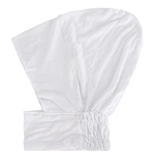 4pcs Muslim Inner Cap Stretch Turban Bonnet Underscarf Full Cover Hijab Neck Cover Head Wear - color: Black White Beige Camel