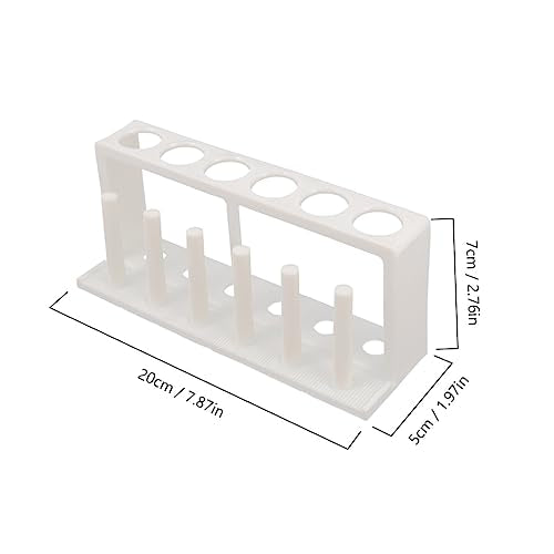 Zerodeko 3pcs Plastic Test Tube Holder Rack for Water Quality Testing Organizer - Design for School Laboratories and Aquarium Use