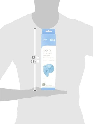 DMI Reusable Ice Bag, Ice Packs for Injuries, Cold Therapy Ice Bag, Pain Relief for Headaches, Large, 11 Inches, Blue