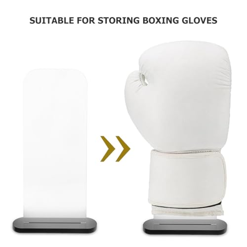 Boxing Glove Display Stand Baseball Glove Holder Vertical Rack Black for Personal Use Storage