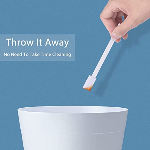 Lumkew 60Pcs Crevice Cleaning Tools, Disposable Toilet Brush for Narrow Gap | Small Cleaning Brushes for Small Spaces, For Bathroom, Kitchen, Household - size: 60pcs