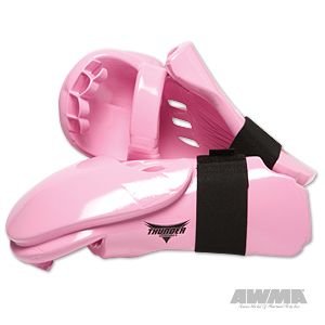 Proforce Thunder Double Layered Punches Karate Sparring Gloves - color: Pink, size: Medium (Knuckle Width: 3-3/8" - 3-5/8")