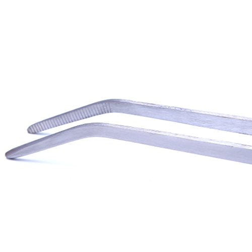 3-Pack Aquarium Tools Straight & Curved Tweezers Spatula Stainless Steel Aquascaping Tool Kit for Aquarium Heater Light Thermometers Gravel Pump Sand Decorations Fish