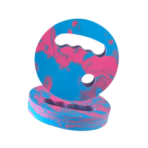 Menolana Water Exercise Discs Pool Resistance, Swim Discs Lightweight Buoyancy EVA Foam Aerobic Equipment for Water Workout Beach Pool - color: Pink Blue