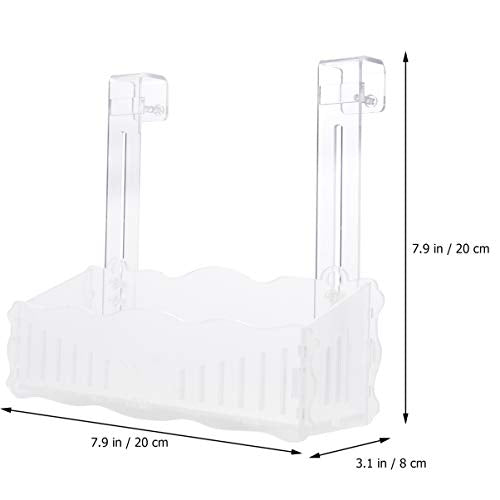 POPETPOP Fish Tank Aquarium Planter Fish Tank Plant Holder Aquarium Planting Cup Transparent Aquatic Plant Cup Shelf for Home Dorm Store Supplies