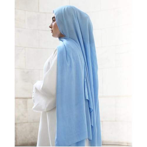 Modal Hijab for Women | Headscarf - color: Cotton Candy Modal - Plain Hijab