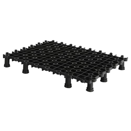 Hemobllo 2pcs Multi-Function Tank Bottom Plate, PVC Aquarium Divider with 8 Nail Set for Tanks (Black) - size: Size 2