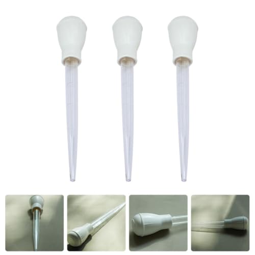 FOMIYES 3pcs Aquarium Clean Pipettes Water Changer for Small Fish Tank Plastic Dropper with Scale for Cleaning Fish Tanks and Removing Waste