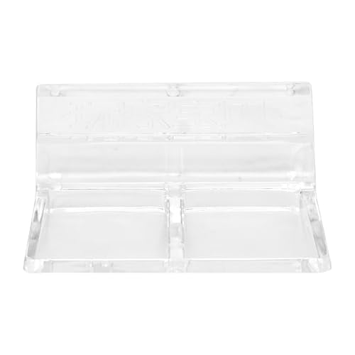 SUNGOOYUE Aquarium Glass Cover Holder, Acrylic Fish Tank Lid Clips 20 Pack 12mm, Clear Rimless Cover Support, Easy Edge Mount, Fits Open Aquariums Pet Boxes Snake Tanks (10mm) - size: 10mm