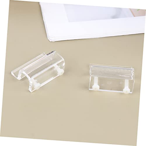 BESPORTBLE 12pcs Acrylic Fish Tank Cover Support Bracket Aquarium Holder for Open Tanks Turtle Pet White