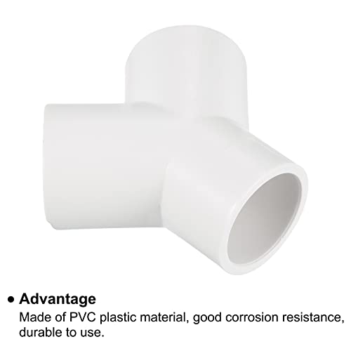 PATIKIL 25mm PVC Pipe Fittings, 3 Pack 3 Way Y Shape Water Tubing Joint Connectors Adapters Union for Garden Irrigation Home Aquarium - size: 25mm