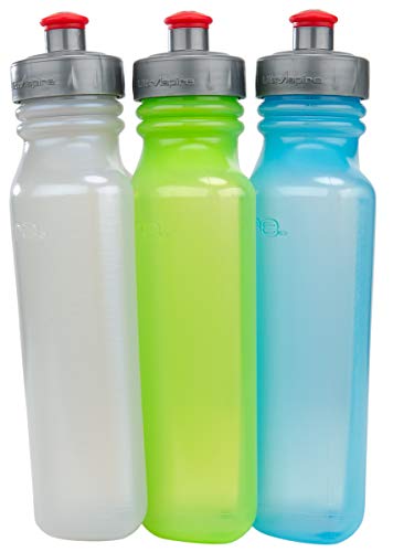 Ultraspire x UltraFlask 550 Hybrid Running Water Bottle - Ultra Squeezable, Soft and Comfortable, BPA and PVC Free, Made in the USA - color: Luminous Blue