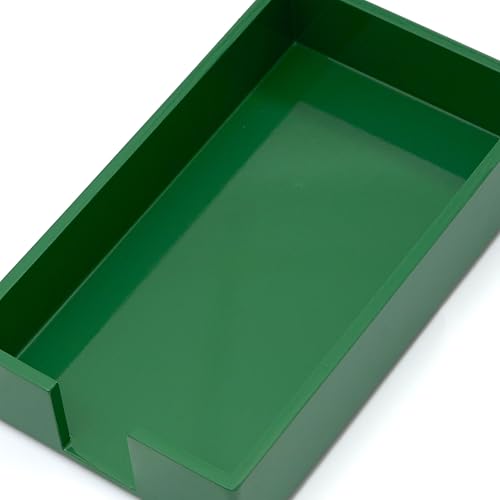 Paper Hand Towel Tray - Paper Guest Napkin Holder (Green) - color: Green