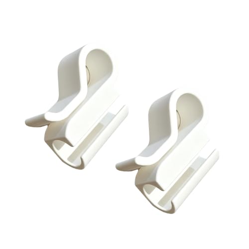 3D Printed Aquarium Hose Holder for 12mm and 16mm Water Changing Tube Fish Tanks Accessory Bucket Clip Aquarium Water Pipe Tube Bracket - color: White