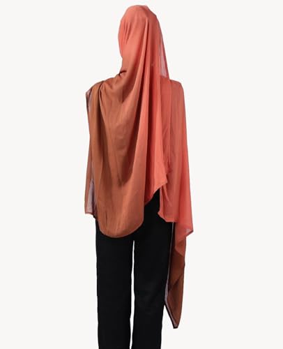Special Ombre Modal Cotton Hijab Scarf for Women, Graceful Gradient Muslim Head Scarfs - color: Ombre Sunrise