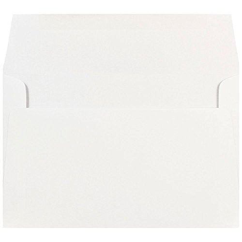 JAM PAPER A9 Invitation Envelopes - 5 3/4 x 8 3/4 - White - 50/Pack - color: White, size: A9