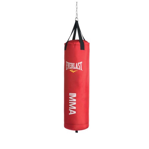 Everlast 70-Pound MMA Poly Canvas Heavy Bag - color: Red, size: 43.3"W x 14"H