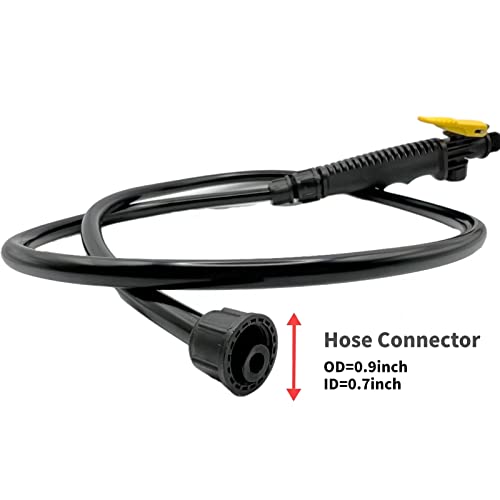 Replacement Sprayer Wand for Ryobi - Stainless Steel With Adjustable Nozzle, Trigger & Hose Compatible With P2803 (44 Inches)